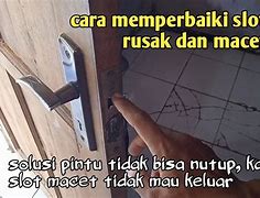 Cara Memasang Slot Pintu Bulat Yang Benar Dan Rapi Yang Benar