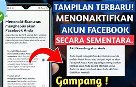 Cara Menutup Akun Facebook Sementara