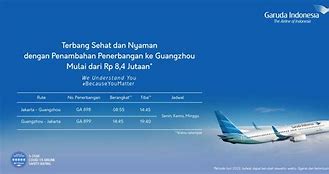 Jadwal Penerbangan Garuda Indonesia Jakarta Guangzhou